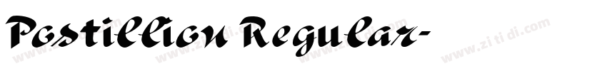 Postillion Regular字体转换